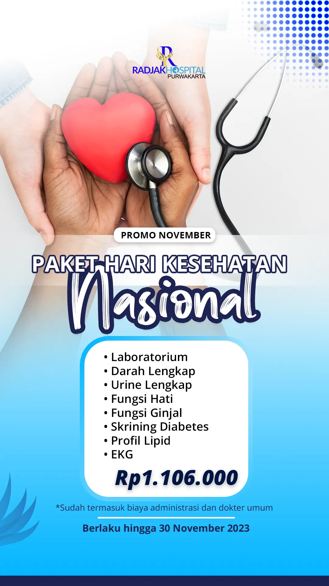 sub-Paket Medical Check Up Spesial Hari Kesehatan Nasional
